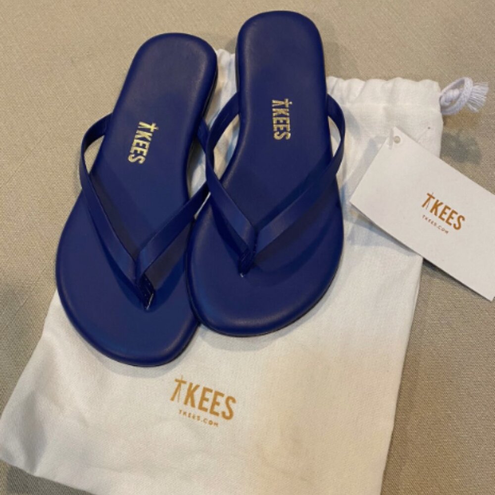 TKEES Nautical Blue Child Size 11/12 Sandal NWT